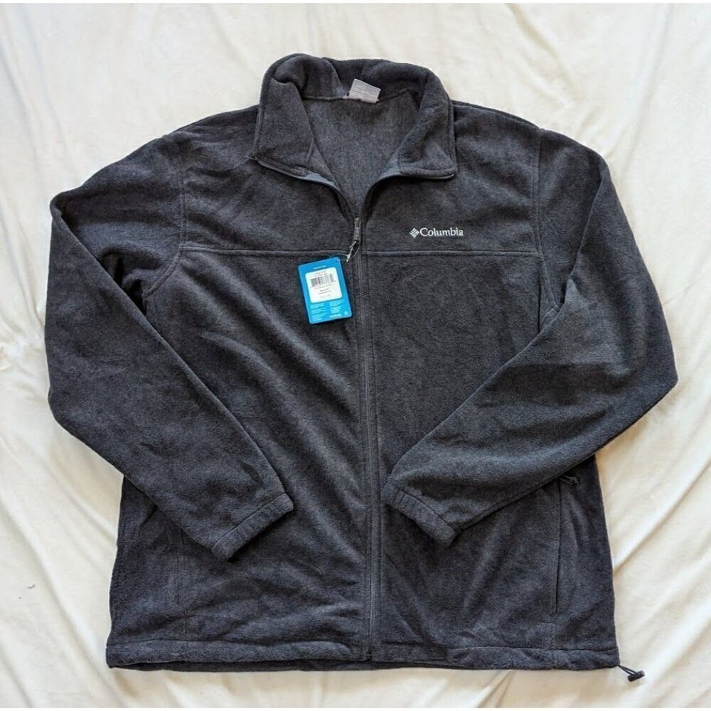 Columbia Men's Jacket XXL -Tall Steens Mountain Fleece 2.0 Full-Zip Gray NEW